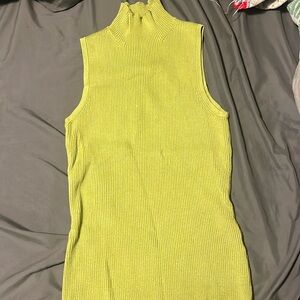 Green turtle neck